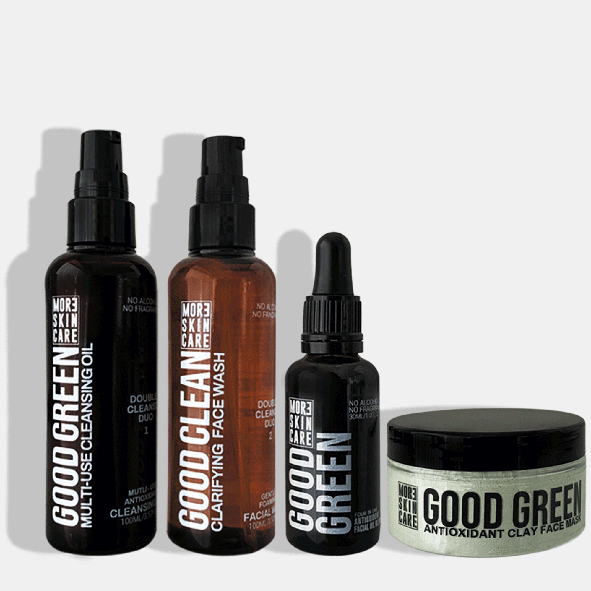 Green Clean Mini Travel Kit for hyperpigmentation and melanin-rich skin
