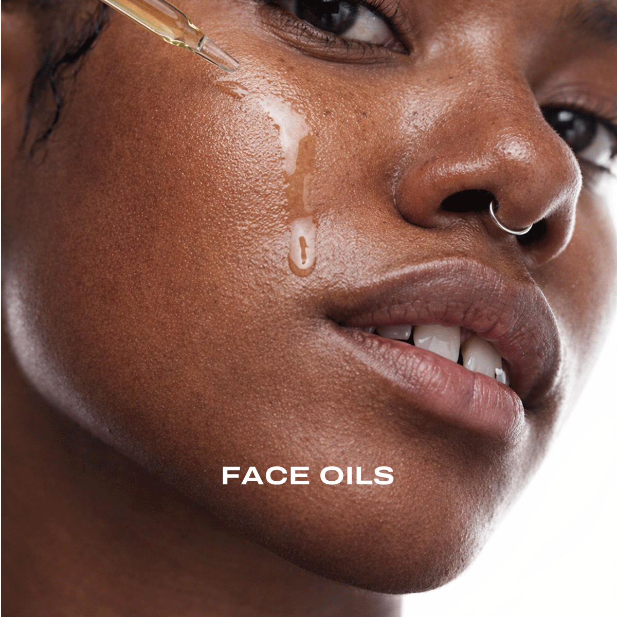 Face oils with plant extracts and antioxidants designed to support hyperpigmentation and improve skin tone.