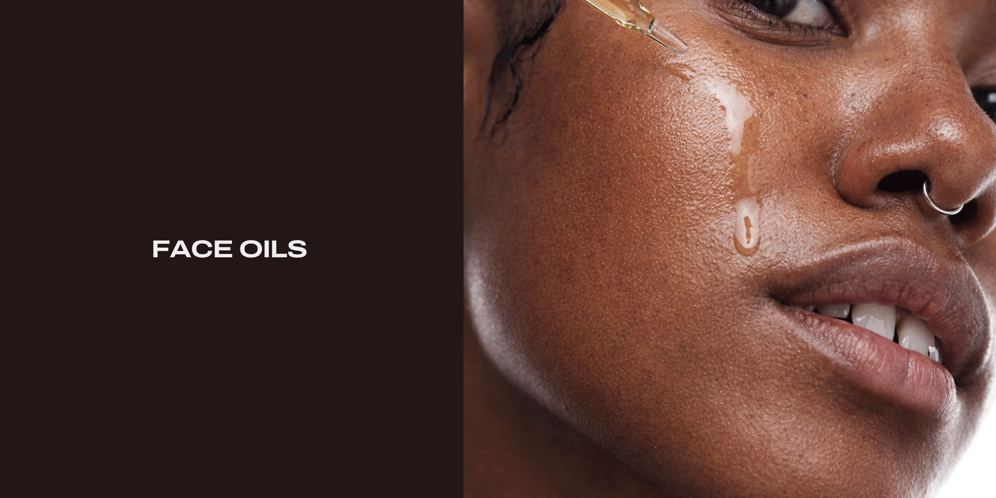Face oils with plant extracts and antioxidants designed to support hyperpigmentation and improve skin tone.