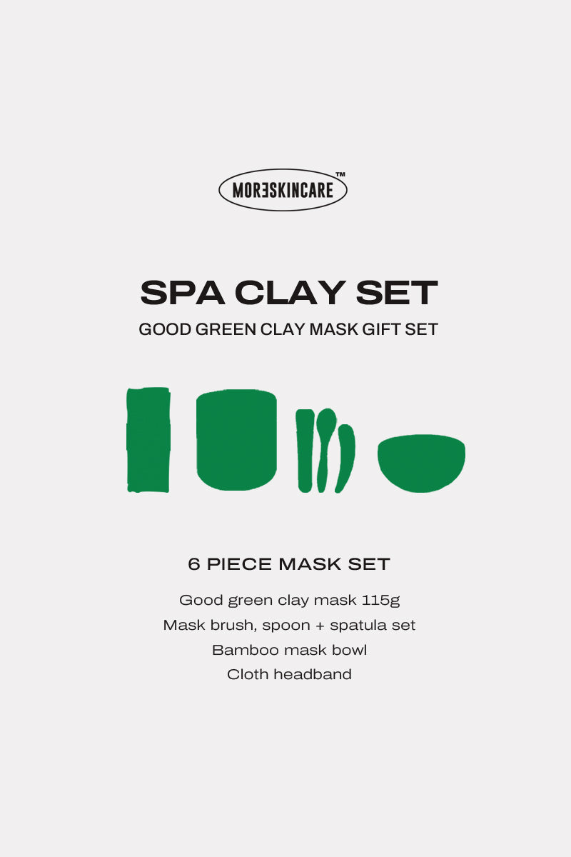 Spa Clay Set - 115g Good Green Clay Mask Gift Set